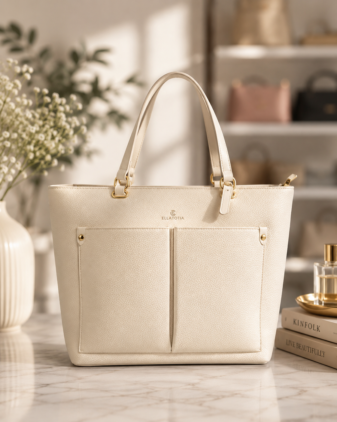 Boby Ivory Grace Tote